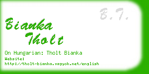 bianka tholt business card